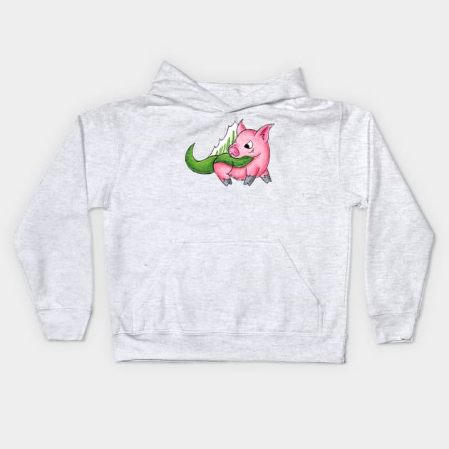 Dimetropiggy Kids Hoodie by KristenOKeefeArt